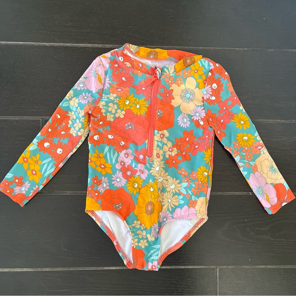 Carter's Red and Orange Rashguard for Swim